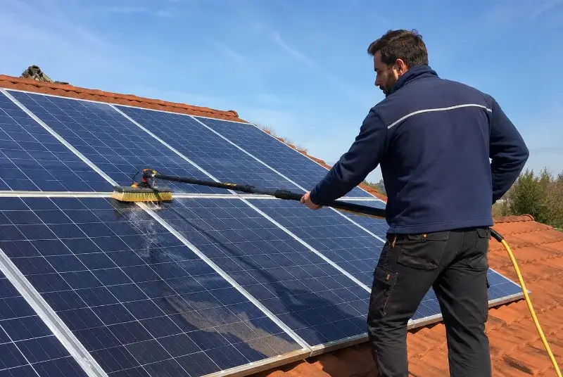 Nettoyage et entretien de panneaux solaires à Losse